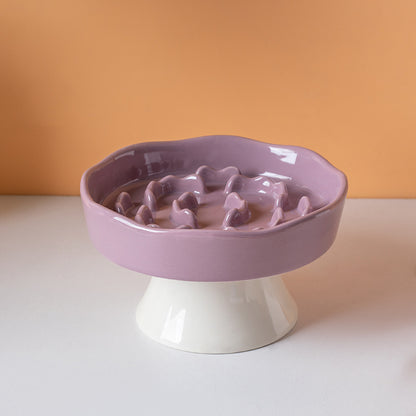 Ceramic Slow Feeder Pet Bowl