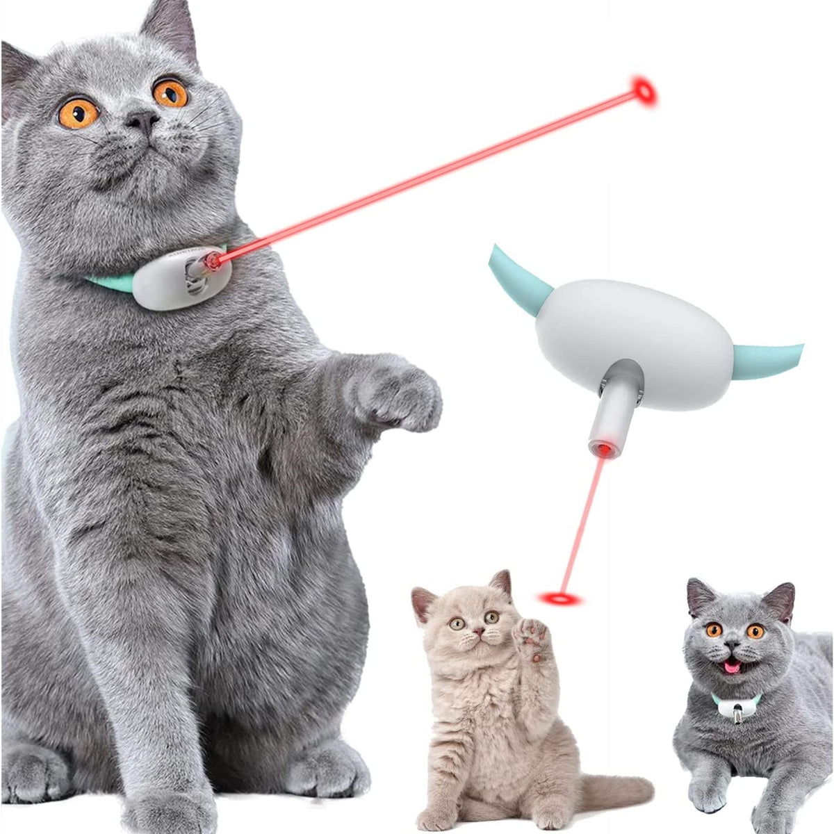 Smart Laser Cat Toy Collar - Pawlunexa