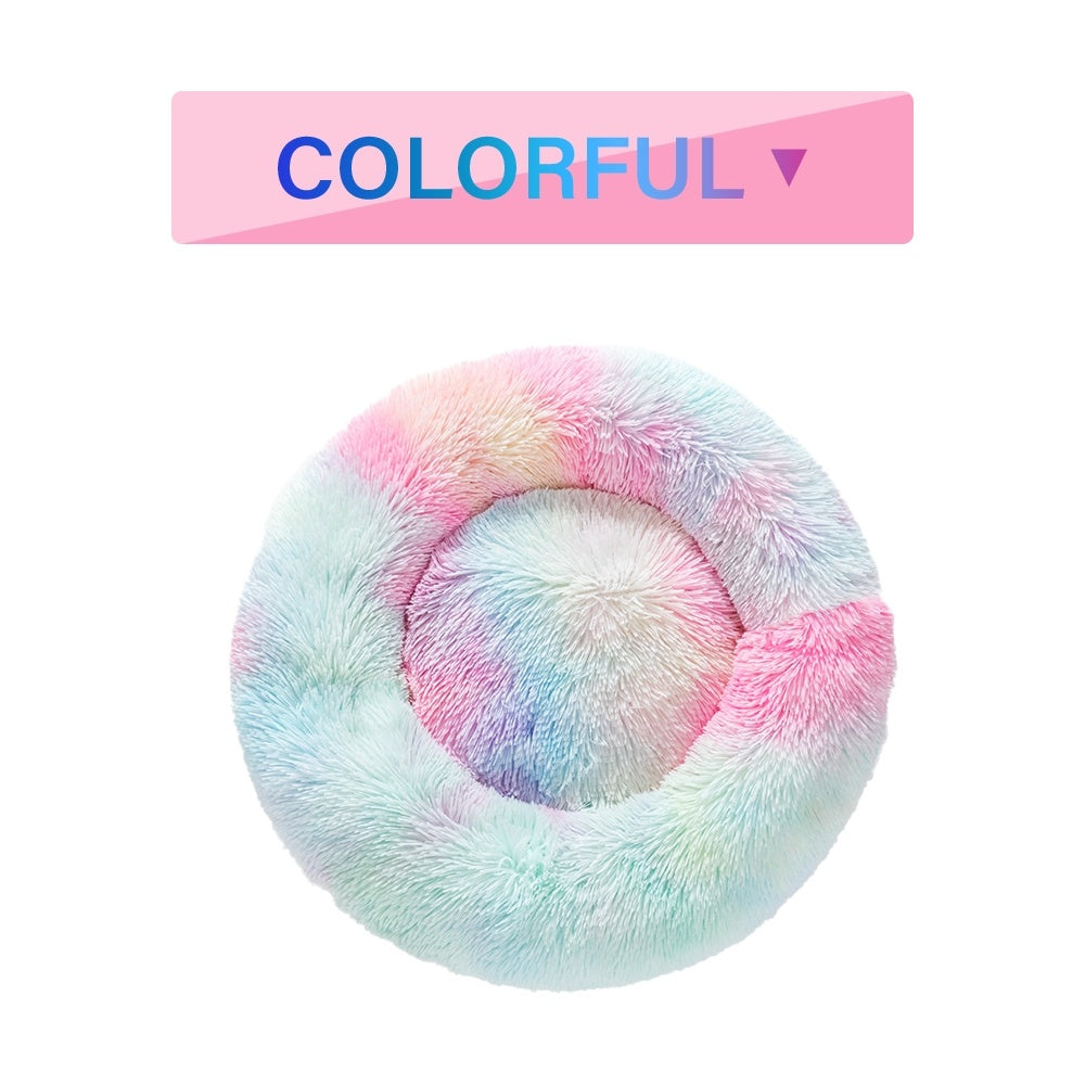 Fluffy Donut Dog Bed - Pawlunexa