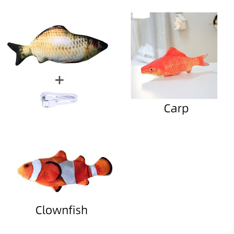 Simulation Electric Fish Toy for Cats - Pawlunexa