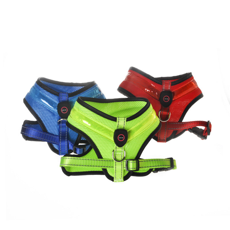 LED Dog Harness USB Rechargeable - Pawlunexa