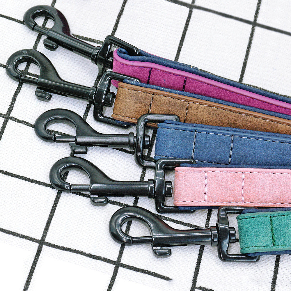 Durable Leather Dog Leash - Pawlunexa
