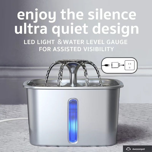 Floral Water Dispenser for Pets - Pawlunexa