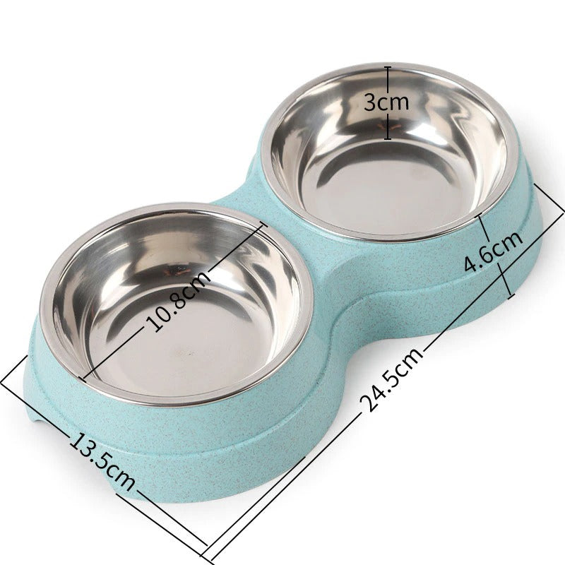 double pet bowls for dogs - Pawlunexa