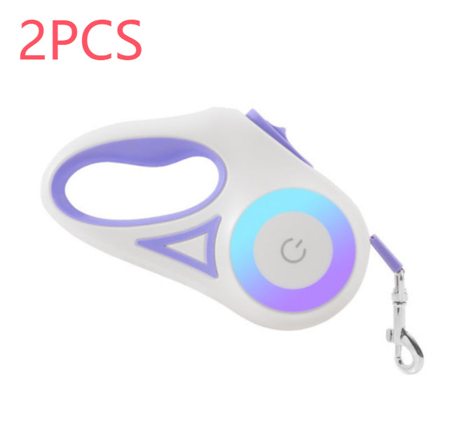 retractable dog leash with collar - Pawlunexa