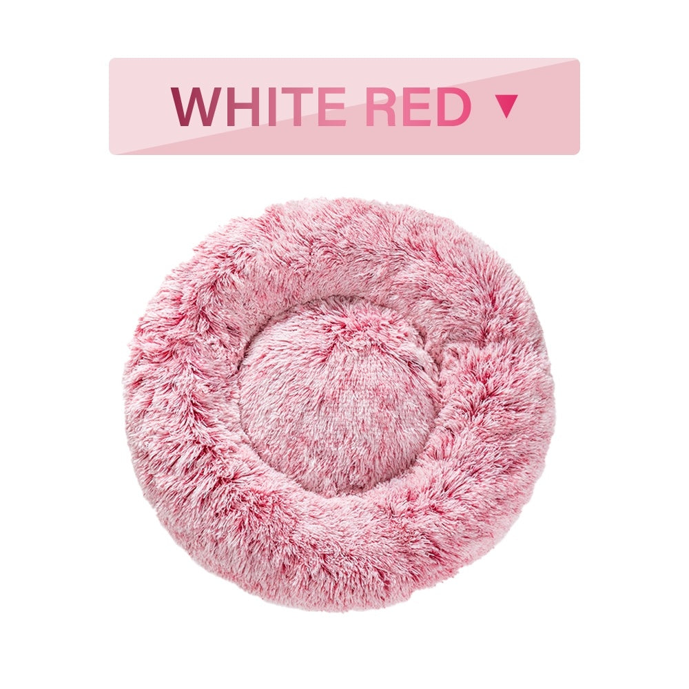 Fluffy Donut Dog Bed - Pawlunexa