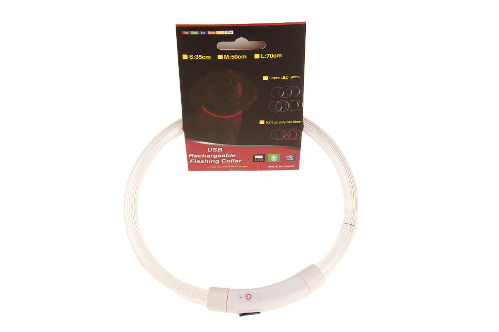 LED illuminated pet collar