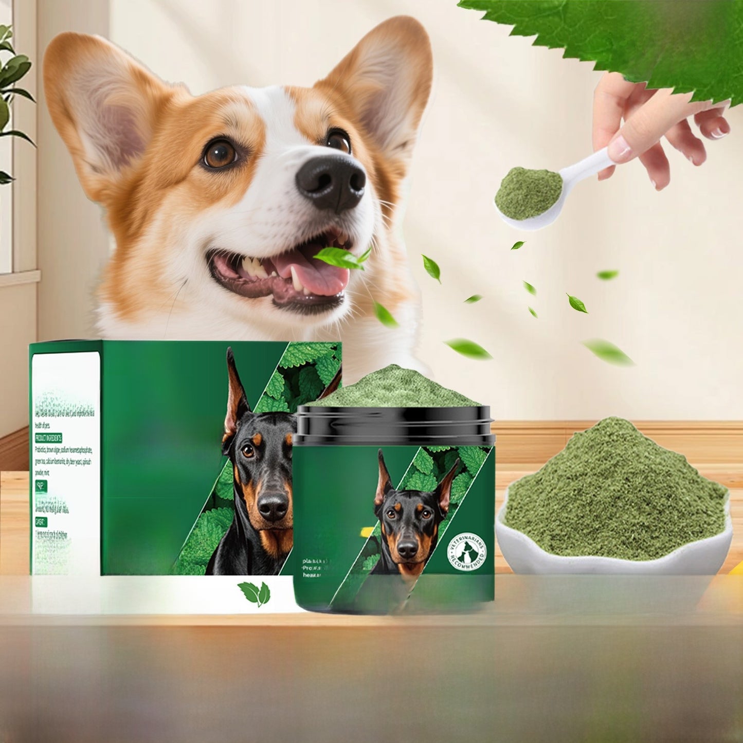 Pet Dental Cleaning Powder with Natural Ingredients
