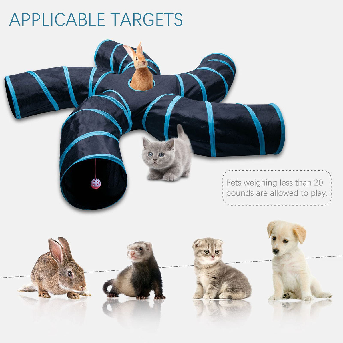 Cat Toy Tunnel with Tree Pattern - Pawlunexa