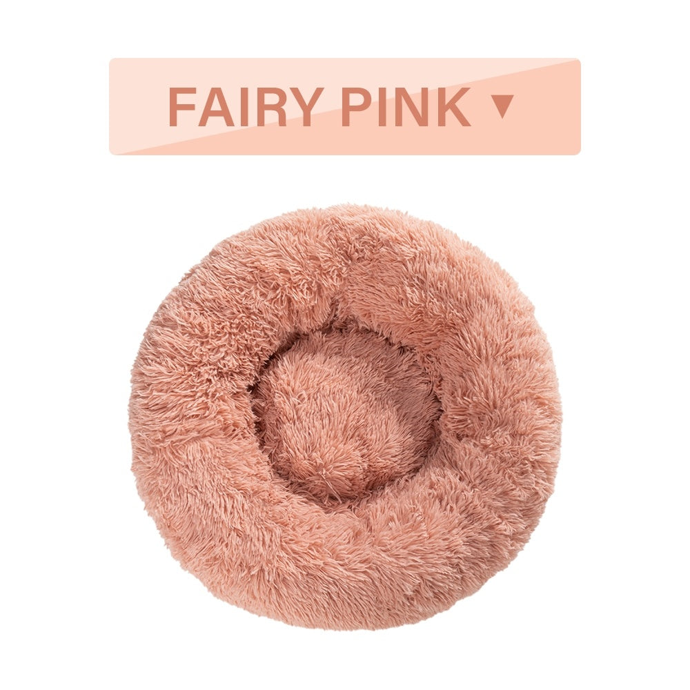 Fluffy Donut Dog Bed - Pawlunexa