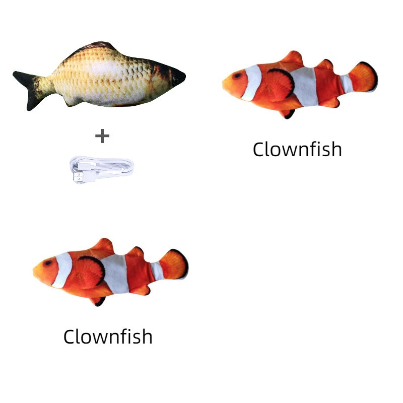 Simulation Electric Fish Toy for Cats - Pawlunexa