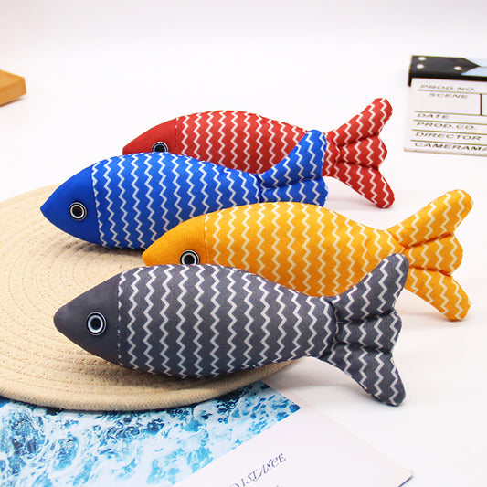 catnip fish kicker toy - Pawlunexa