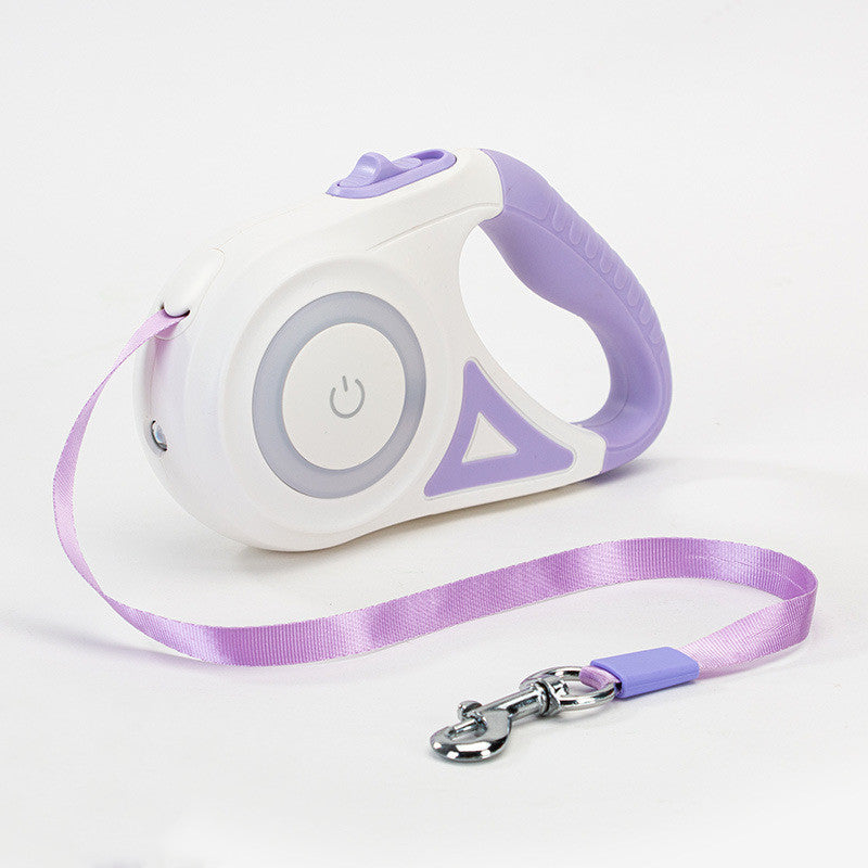 retractable dog leash with collar - Pawlunexa