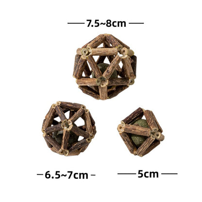 Wooden Catnip Chew Toys