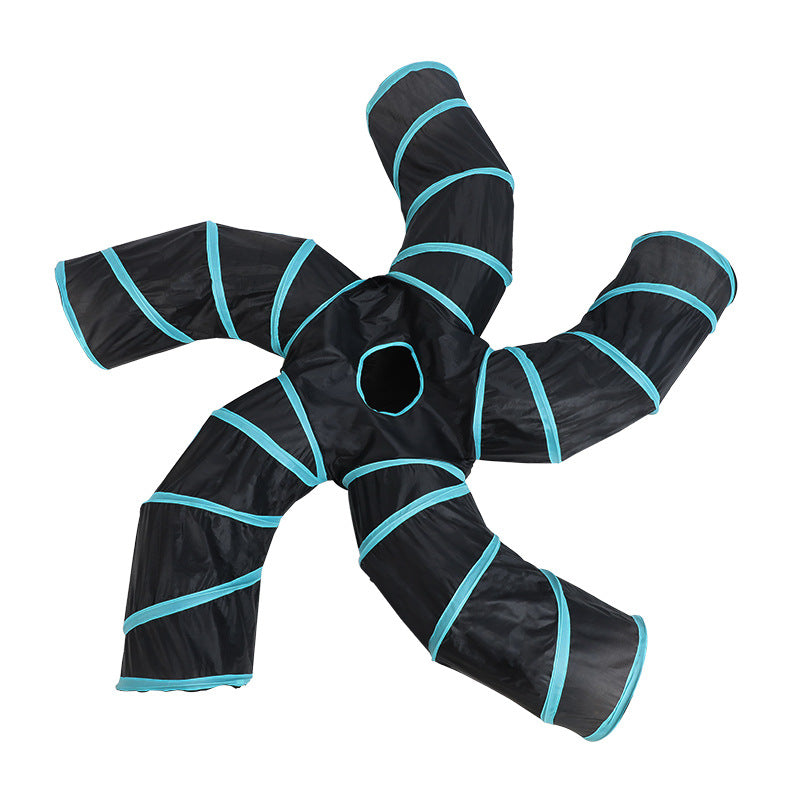 Cat Toy Tunnel with Tree Pattern - Pawlunexa