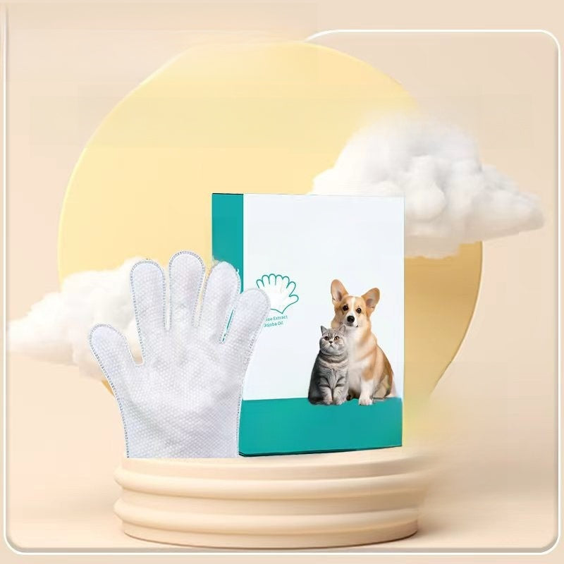 Pet cleaning gloves
