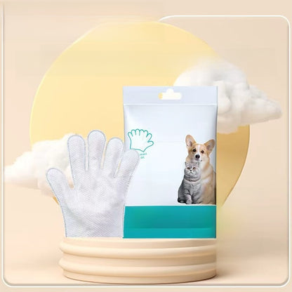 Pet cleaning gloves