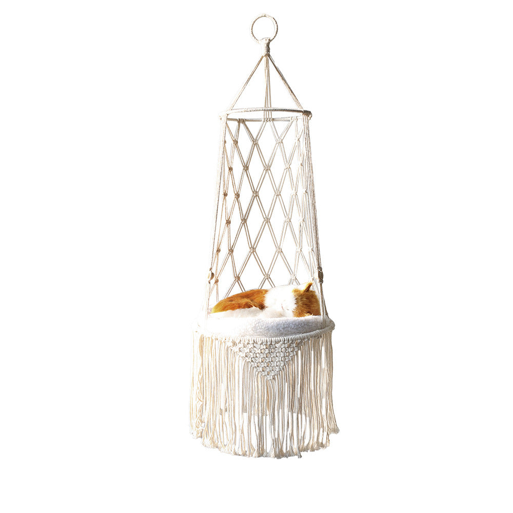 Macrame Cat Hammock - Pawlunexa