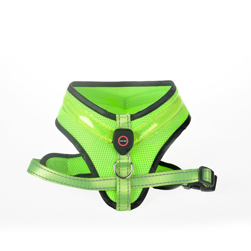 LED Dog Harness USB Rechargeable - Pawlunexa