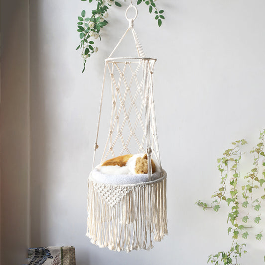 Macrame Cat Hammock - Pawlunexa