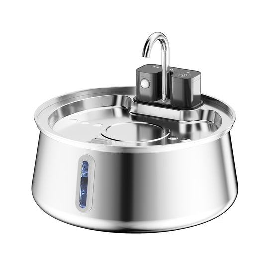 Stainless Steel Pet Water Fountain - Pawlunexa