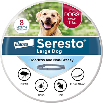 Seresto Flea & Tick Collar For Dogs Over 18 lbs.8 Month's Protection
