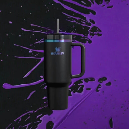 Stanley Quencher H2.0 FlowState Tumbler 30 oz Black Chroma